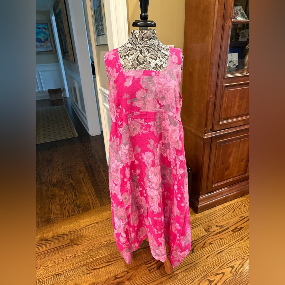 Colette Floral Linen Sundress